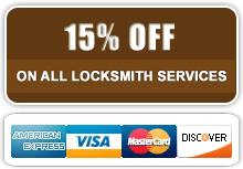 15% of on all locksmith services